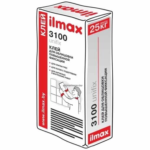 Ilmax «3100 unifix» Универсальный клей для плитки. Подходит для теплых полов. от компании ООО "Наш дах" - фото 1