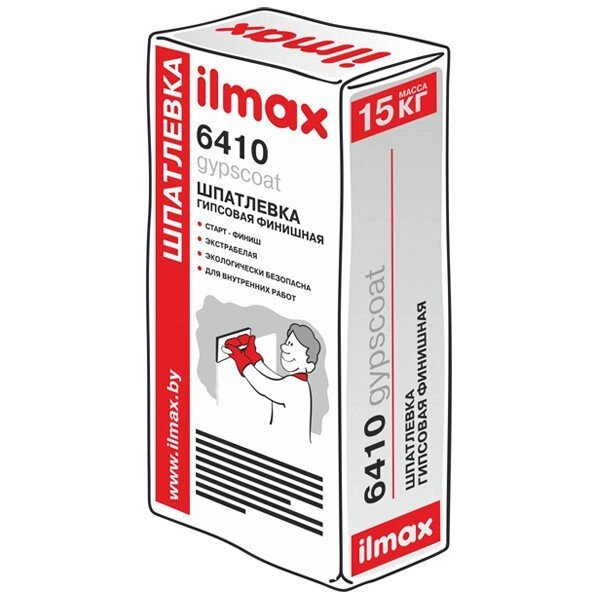 Ilmax «6410 gypscoat» Гипсовая шпатлевка для финишного покрытия. Экологически чистый состав. от компании ООО "Наш дах" - фото 1