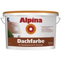 Краска Alpina Dachfarbe для шифера (темно-коричневая)10л от компании ООО "Наш дах" - фото 1