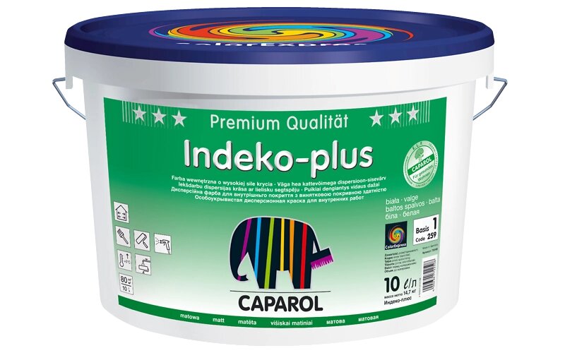 Краска Indeko-plus (Индеко-Плюс) В-2 10 л. от компании ООО "Наш дах" - фото 1