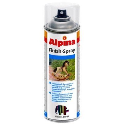 Лак акриловый аэрозольный Alpina «Spray Finish» от компании ООО "Наш дах" - фото 1