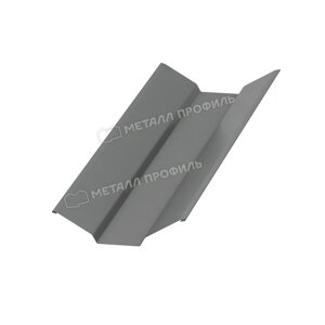 Металл Профиль Планка ендовы верхняя 76х76х2000 (ПЭ-01-9006-0.45)