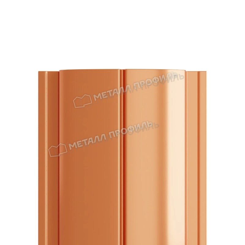 Металл Профиль Штакетник металлический МП ELLIPSE-T 19х126 (AGNETA-03-Copper\Copper-0.5) от компании ООО "Наш дах" - фото 1