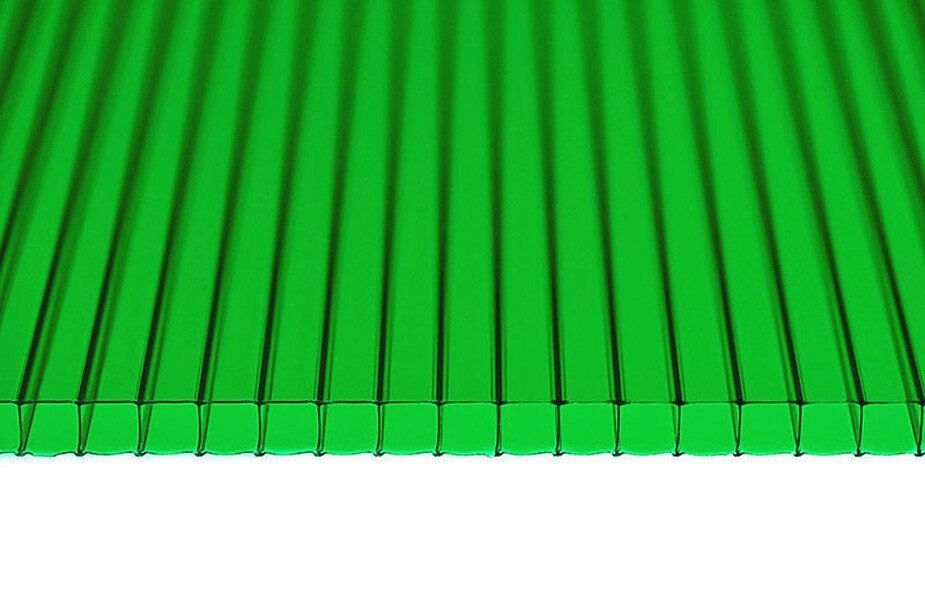 Поликарбонат сотовый Скарб Зеленый 10мм - обзор