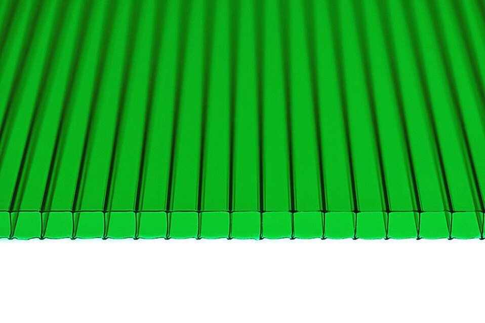 Поликарбонат сотовый Скарб Зеленый 8мм - сравнение