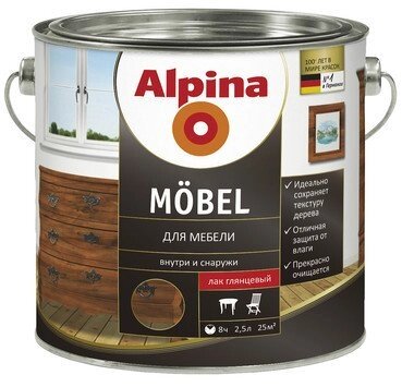 Лак Alpina Möbel для мебели - распродажа