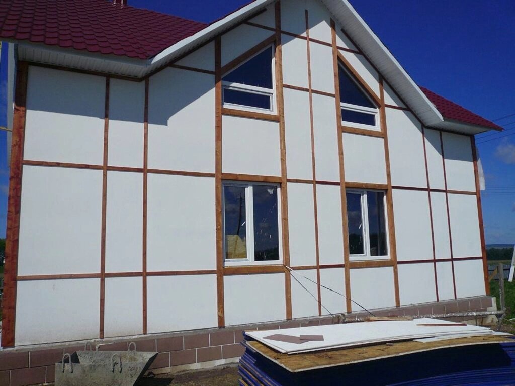 Шифер плоский отделка фасада: Плоский шифер - как обшить дом и сэкономить семейн