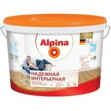 Краска Alpina Надежная интерьерная белая 10 л
