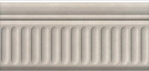 Бордюр керамический Kerama Marazzi 19033/3F Александрия серый структурированный 200х99 мм