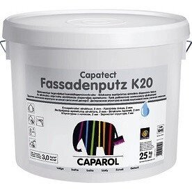 Capatect «Fassadenputz K20 Base 1» Готовая к применению дисперсионная декоративная штукатурка. Фактура "Камешк