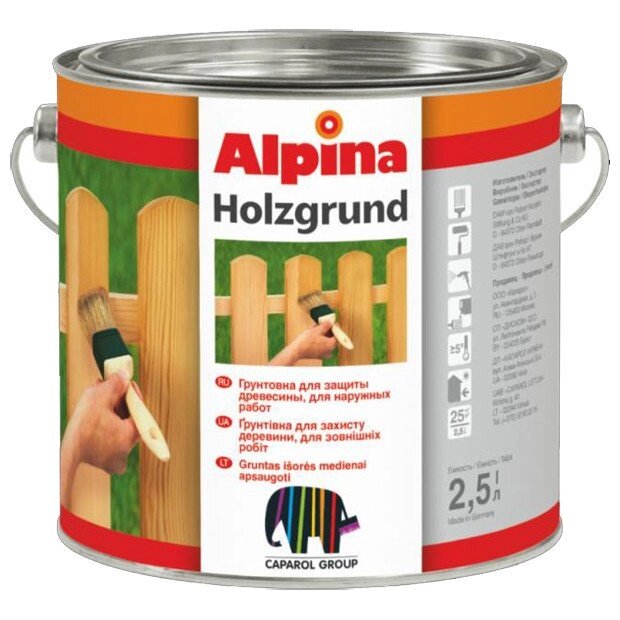 Alpina «EXL Holzgrund Farblos» Грунтовка алкидная для деревянных оснований. - Могилёв