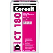 Ceresit «CT 180» Используется для минераловатных плит при утеплении зданий.