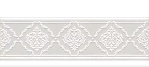 Бордюр керамический Kerama Marazzi STG/A562/6304 Петергоф белый 250х77 мм