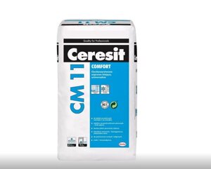 Ceresit «Comfort» CM 11 Подходит для приклеивания керамической и цементной плиток.
