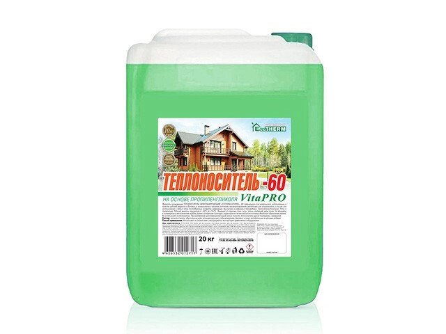 Теплоноситель Экотерм  VitaPro (-60С) кан. 20 кг., EcoTherm от компании ООО "Наш дах" - фото 1