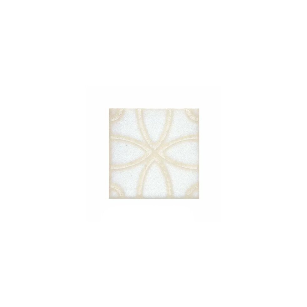 Вставка керамическая Kerama Marazzi STG/B405/1266 Амальфи орнамент белая 99х99 мм от компании ООО "Наш дах" - фото 1