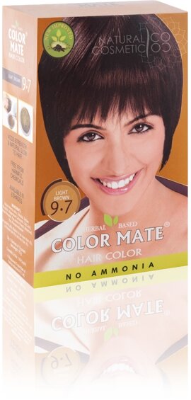 Краска для волос Светло-коричневый (тон 9.7), Color Mate 15г - гарантия