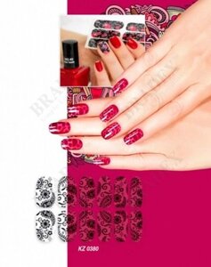 Арт-пленка для дизайна ногтей «КРУЖЕВО»Nail Polish Wraps ZXFS2859)