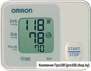 Автоматический тонометр на запястье Omron RS-1 от компании Компания «Про 100» - фото 1