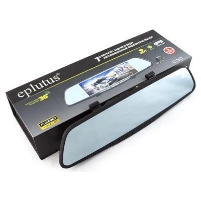 Автомобильный видеорегистратор-зеркало Eplutus D30 с 2-мя камерами, GPS и Wi-Fi от компании Компания «Про 100» - фото 1