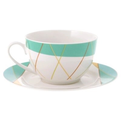 Чайный набор Parallels (cup&saucer with decal) TK 0493 от компании Компания «Про 100» - фото 1