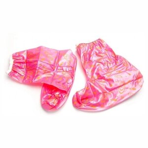 Чехлы грязезащитные для женской обуви без каблука, размер L, цвет розовый (PVC Rain Boots, size L, pink color)