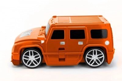 Чемодан детский «ВНЕДОРОЖНИК» оранжевый (Suitcase-car orange) DE 0405 от компании Компания «Про 100» - фото 1