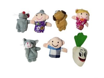 Детский пальчиковый кукольный театр «Репка» (8pcs Finger Toys) DE 1163 от компании Компания «Про 100» - фото 1