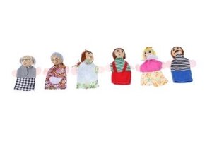 Детский пальчиковый кукольный театр «СЕМЬЯ»Hand puppet game set) DE 0514