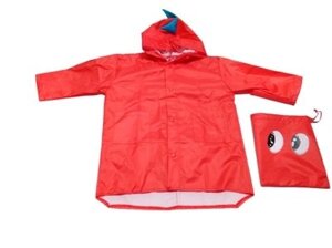 Дождевик «ДРАКОН» красный, размер М (children\s raincoat red, M-size) DE 0488