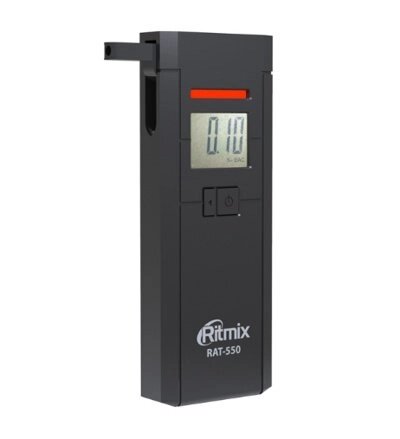 Электрохимический алкотестер Ritmix RAT-550 Black от компании Компания «Про 100» - фото 1