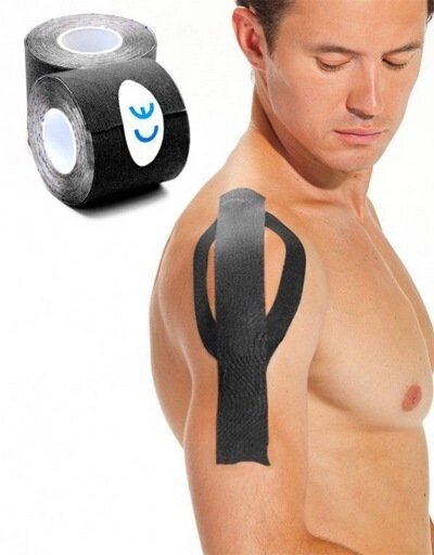 Кинезио лента 5 м*5 см, черная (Physio Tape, black) SF 0190 от компании Компания «Про 100» - фото 1