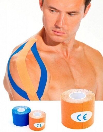 Кинезио лента 5 м*5 см, оранжевая (Physio Tape, orange) SF 0191 от компании Компания «Про 100» - фото 1