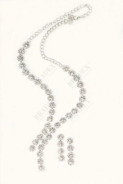 Комплект «ЦВЕТОЧНЫЙ АНСАМБЛЬ» (Set: necklace and earrings ST150020) от компании Компания «Про 100» - фото 1