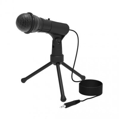 Конденсаторный микрофон на штативе-подставке Ritmix RDM-120 Black от компании Компания «Про 100» - фото 1