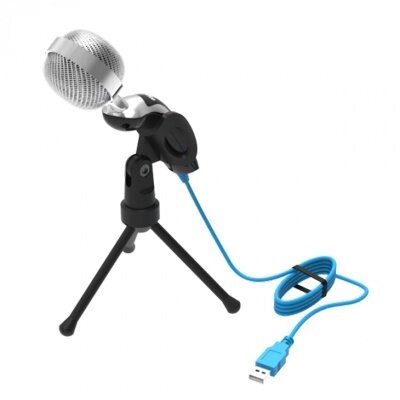 Конденсаторный микрофон на штативе-подставке Ritmix RDM-127 Black от компании Компания «Про 100» - фото 1