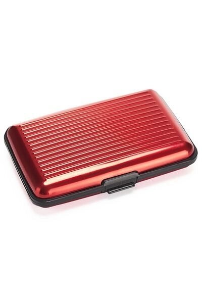 Кошелек алюминиевый, красный «МУЛЬТИКАРД» (Aluma wallet) от компании Компания «Про 100» - фото 1