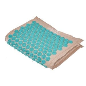 Коврик акупунктурный «НИРВАНА» бирюзовый (Acupressure mat beige / turquoise) KZ 0671