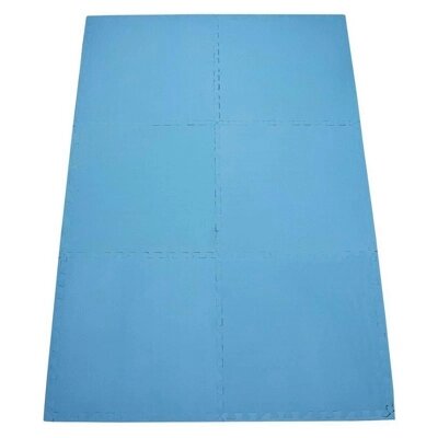 Коврик для фитнеса 6-ти секционный (Fitness mat, blue color) (SF 0242) от компании Компания «Про 100» - фото 1