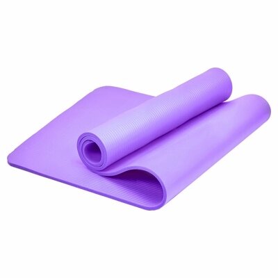 Коврик для йоги и фитнеса Bradex SF 0677, 173*61*1 см NBR, фиолетовый (Yoga mat NBR 173*61*1 cm purple 814c) от компании Компания «Про 100» - фото 1