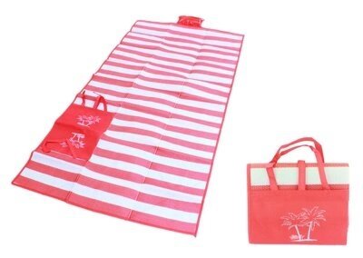 Коврик пляжный с надувной подушкой SiPL красный от компании Компания «Про 100» - фото 1