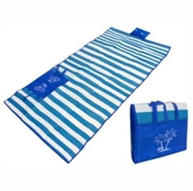 Коврик пляжный с надувной подушкой SiPL синий от компании Компания «Про 100» - фото 1
