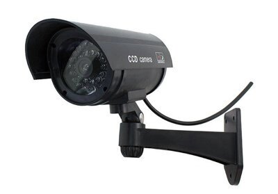 Муляж камеры наружного наблюдения с ИК черная от компании Компания «Про 100» - фото 1