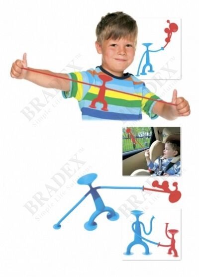 Набор игрушек на присосках «КАСКАДЕР» (suction baby block) (DE 0278) от компании Компания «Про 100» - фото 1