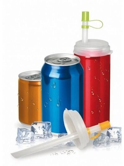 Набор трубочек с крышкой для газированных напитков (Drinking straw) от компании Компания «Про 100» - фото 1