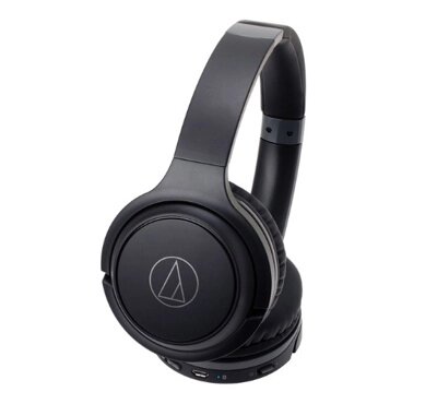 Накладные наушники Audio-Technica ATH-S200BTBK от компании Компания «Про 100» - фото 1