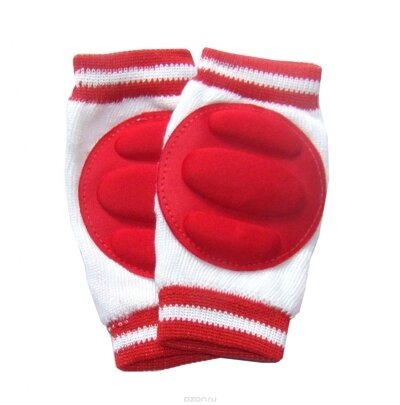 Наколенники детские для ползания красные (baby thicken sponge crawl knee pads, red) от компании Компания «Про 100» - фото 1