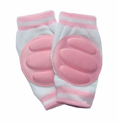 Наколенники детские для ползания розовые (baby thicken sponge crawl knee pads, pink) от компании Компания «Про 100» - фото 1