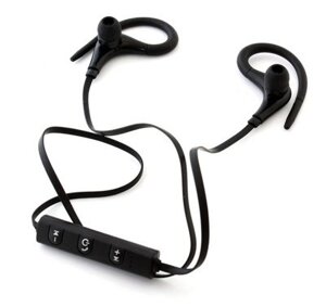 Наушники спортивные Bluetooth SiPL с крючком Черные