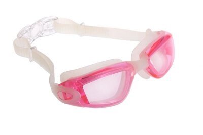 Очки для плавания, серия "Комфорт+", розовые, цвет линзы - прозрачный (Swimming goggles) SF 0391 от компании Компания «Про 100» - фото 1